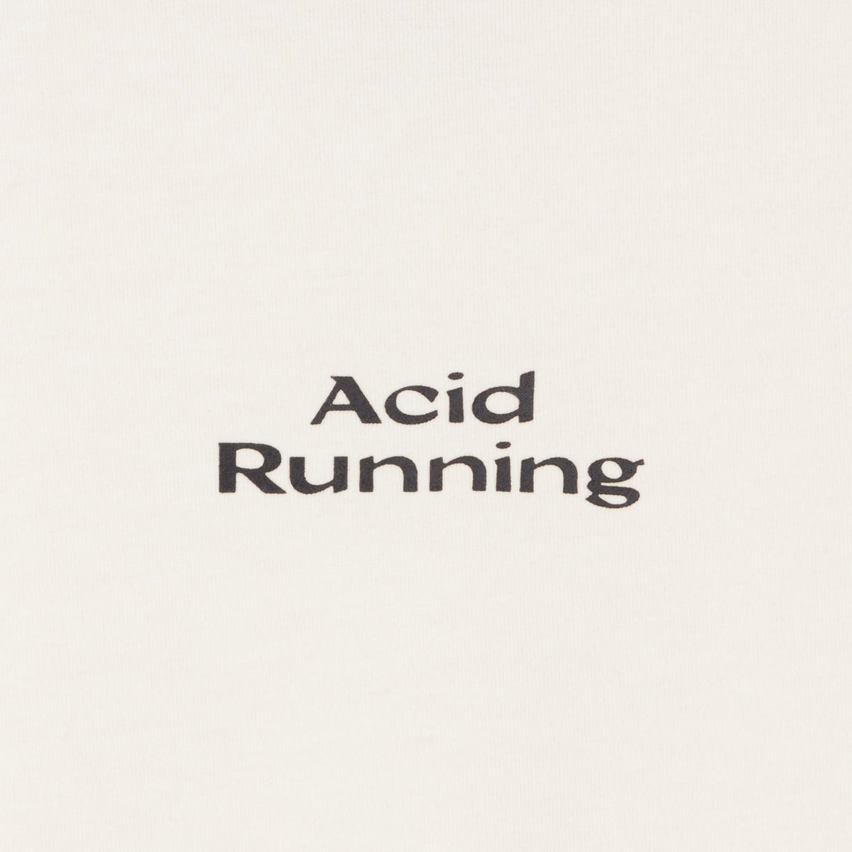 Acid Running Logo T-Shirt - Bone