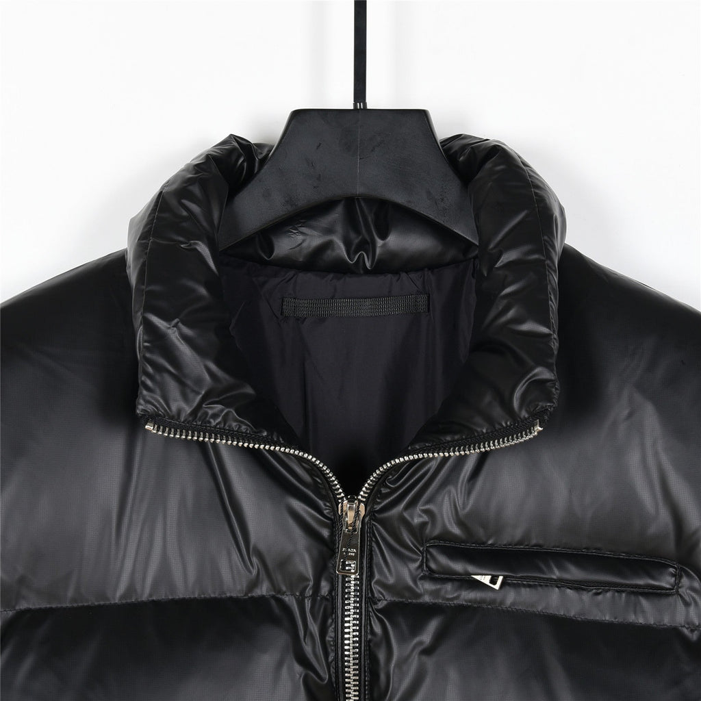 Prada Re-Nylon Down Jacket with RFID Tag and Gold Hardware