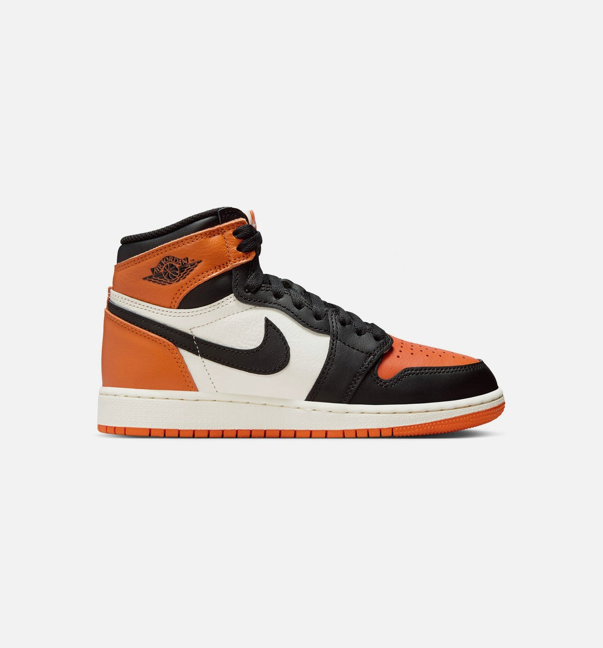 Air Jordan 1 Retro High OG Shattered Backboard Grade School Lifestyle Shoes - Black/Sail/Starfish