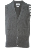 Thom Browne classic cashmere 4-Bar cardigan vest