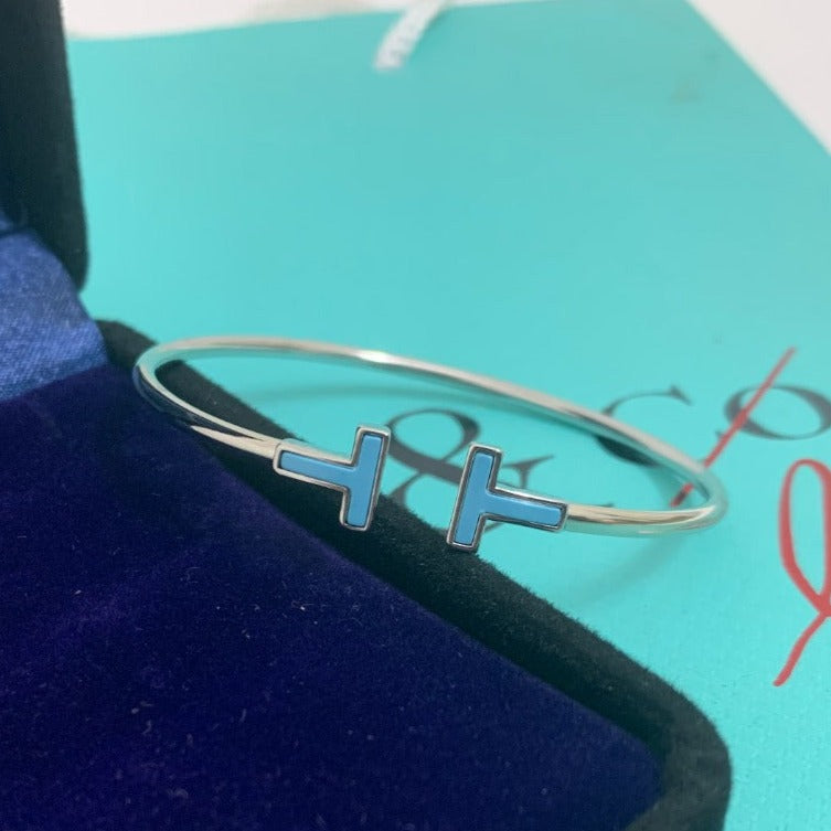 TIFFANY T BRACELET 1.8MM TURQUOISE
