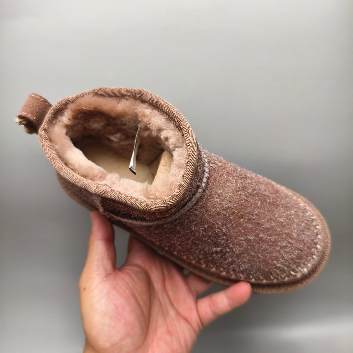 Brown Suede Back Strap Ankle Boots — New Arrival | In Stock