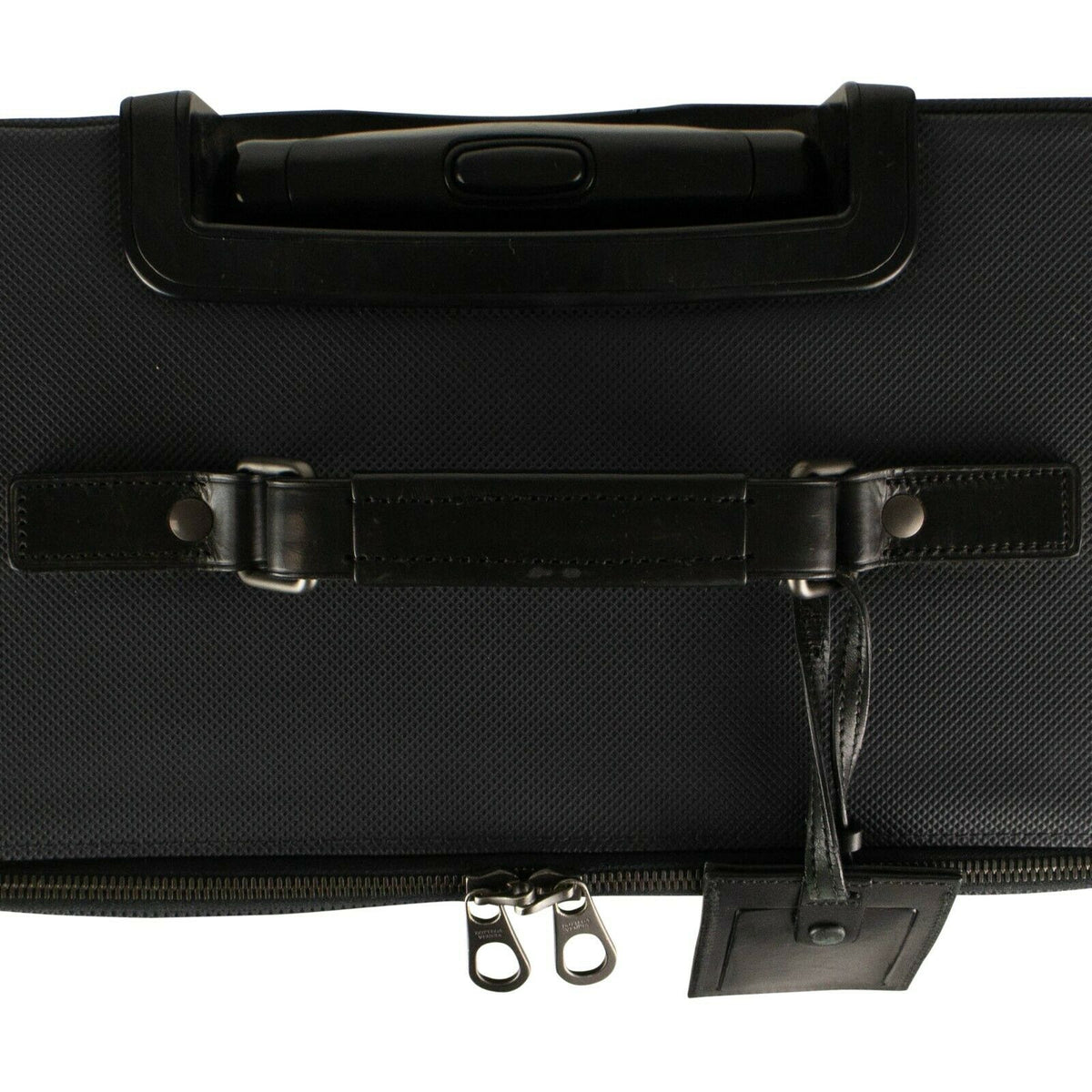 Blue Rubberized Canvas 'Marco Polo' Suitcase Luggage