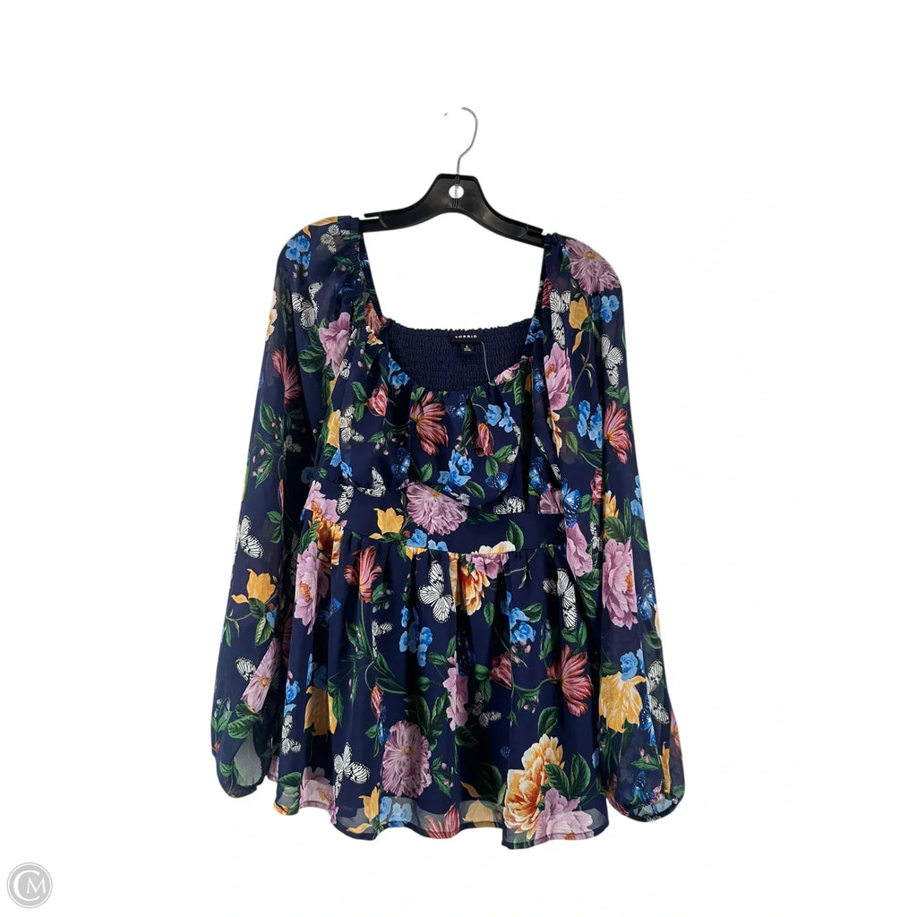 Dress Casual Midi By Torrid In Blue, Size: L