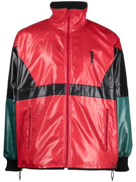 Junya Watanabe MAN colour-block print windbreaker