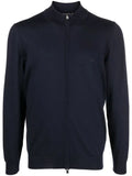 BOSS fine-knit zip-up cardigan