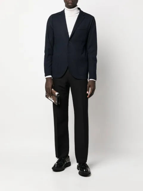 Harris Wharf London virgin-wool single-breasted blazer