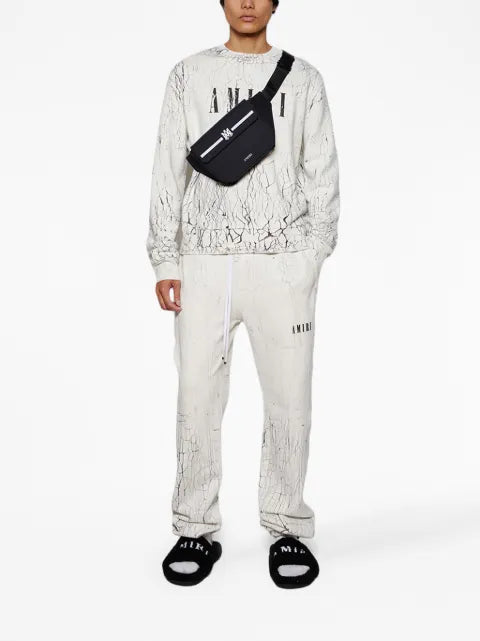 AMIRI cracked logo-print sweatshirt
