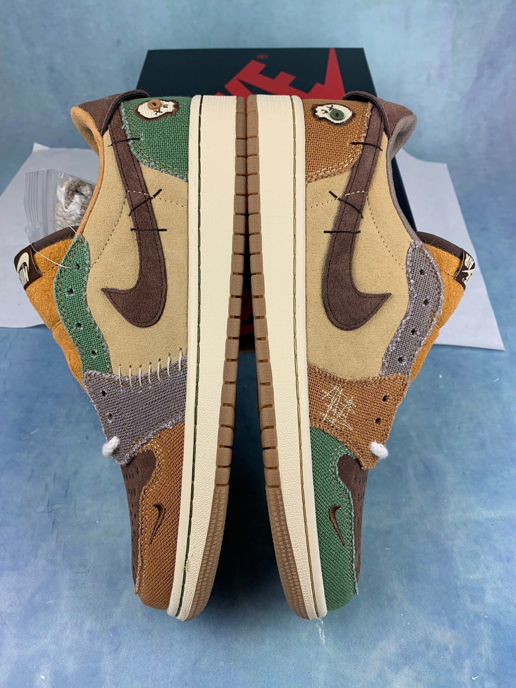 Air Jordan 1 Low Brown Voodoo Doll Unisex Sneakers DZ7292-200