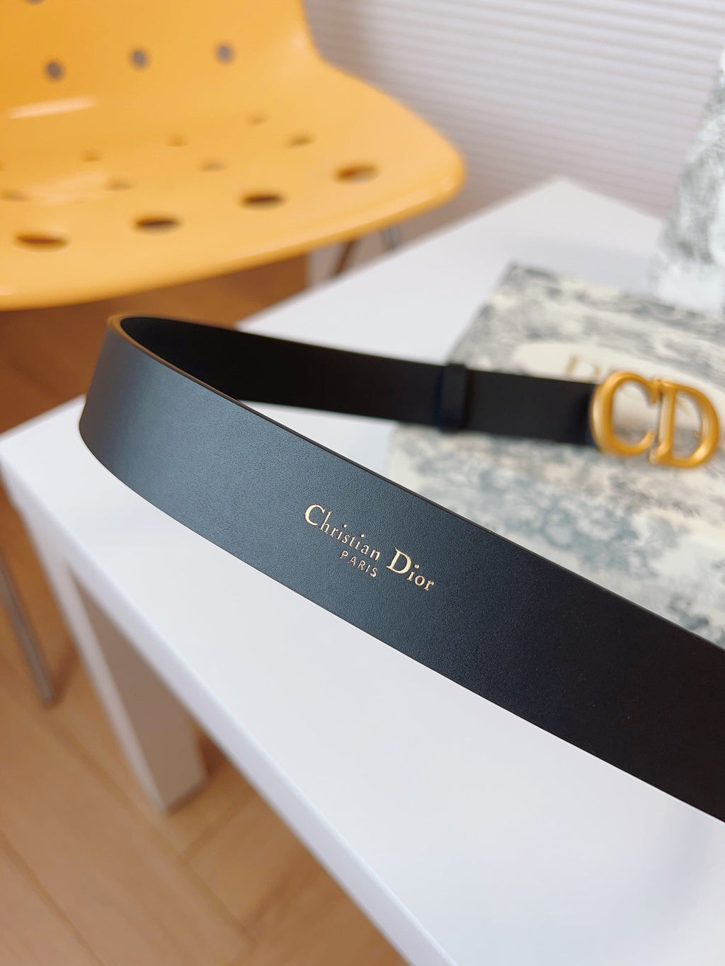 DIOR 25S BELT 30 MM IN BLACK CALFSKIN 613182