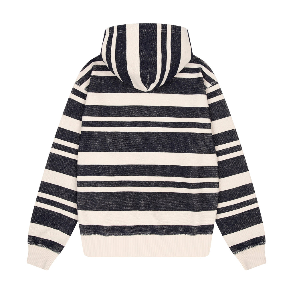"on air" striped Zip Up