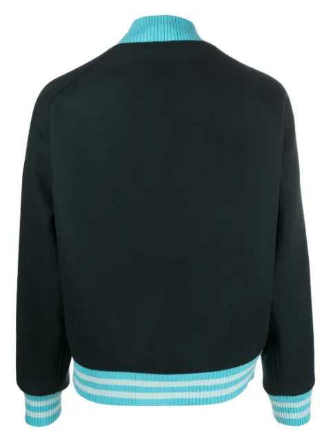 Awake NY logo-print wool-blend bomber jacket