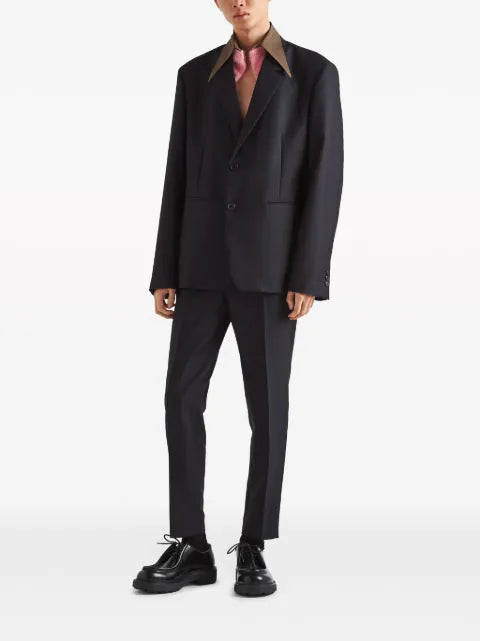 Prada detachable-collar wool blazer