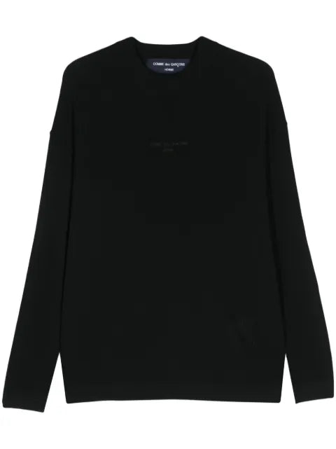 Comme des Garçons Homme logo-embroidered cotton jumper