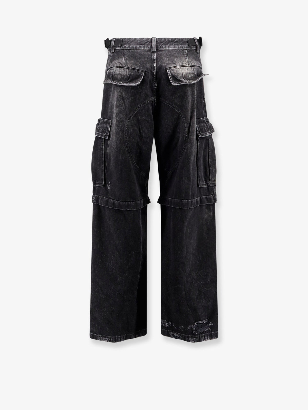 Balenciaga Cargo Black Denim Trousers Men