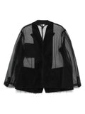 Black Comme Des Garçons tulle blazer