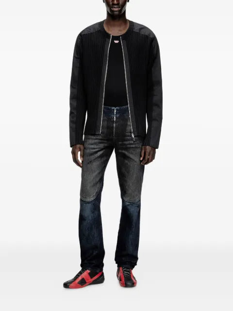 Diesel K-Matty ribbed zip-up cardigan