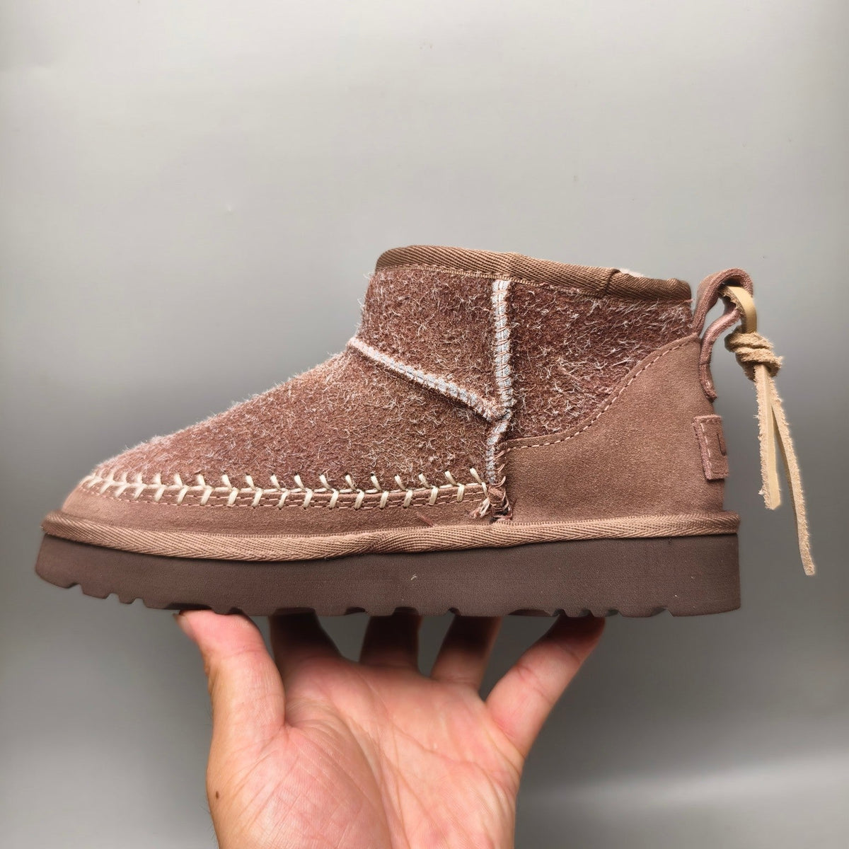 Brown Suede Back Strap Ankle Boots — New Arrival | In Stock