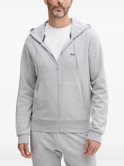 Lacoste logo-patch hoodie