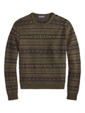Ralph Lauren Purple Label fairisle button-detail pullover