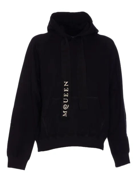 Alexander McQueen logo-print kangaroo-pocket hoodie