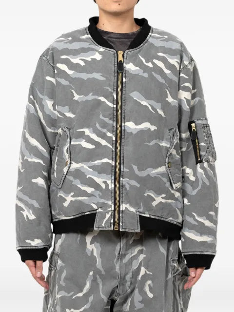 KAMIYA  camouflage-pattern jacket