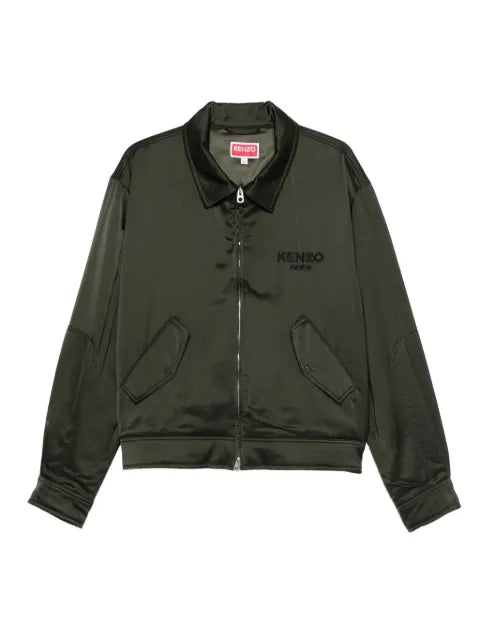 Kenzo logo-embroidered flap-pocket jacket