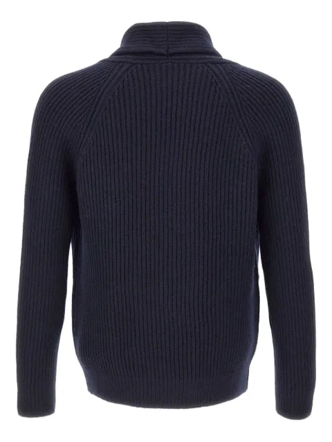 Gran Sasso shawl-collar double-breasted cardigan
