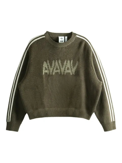 adidas stripe-sleeve sweater