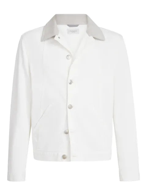 Brunello Cucinelli button-up denim jacket