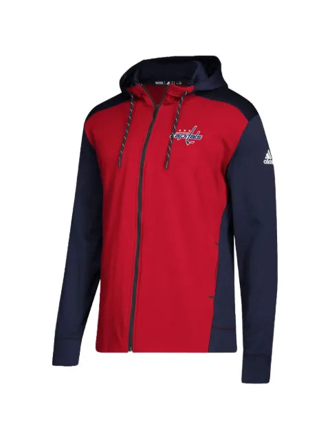 adidas  NHL Washington Capitals logo-detail zip jacket