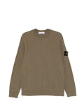 Stone Island 6100056 organic cotton waffle fleece sweatshirt