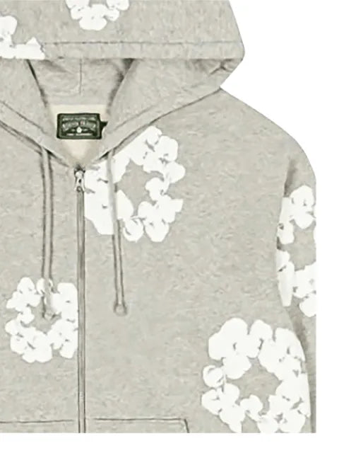 Denim Tears wreath zip hooded sweatshirt