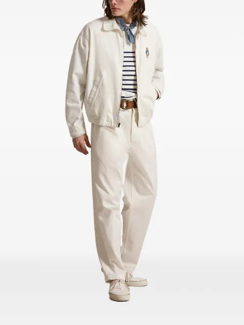 Polo Ralph Lauren bear-embroidered twill jacket