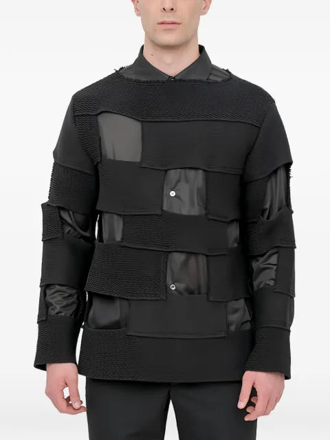 Comme des Garçons Homme Plus patchwork cut-out sweater