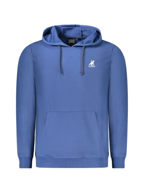 U.S. Grand logo-print kangaroo-pocket cotton hoodie