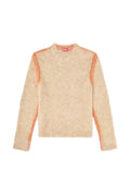 Diesel alpaca-blend jumper with spray-dyed seams