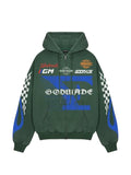 GODMADE 7 Speed logo-print zip-up hoodie