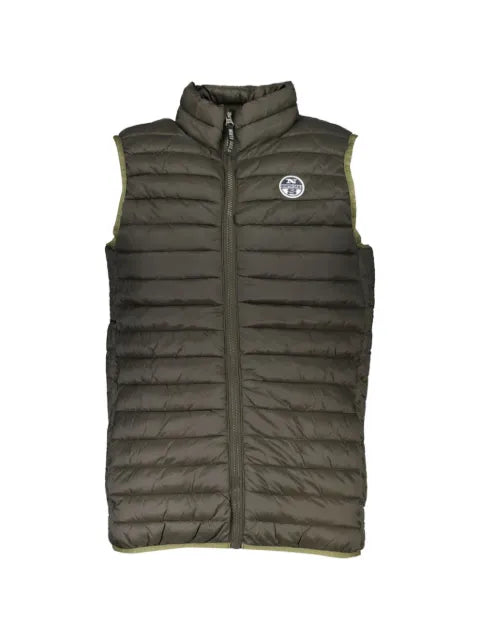 North Sails quilted logo-patch vest