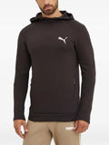 PUMA logo-motif raglan-sleeve hoodie