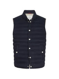 Brunello Cucinelli lightweight cashmere flannel down vest