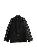 Enfants Riches Déprimés Académie side-stripe suede jacket