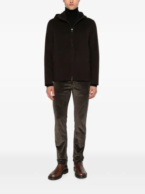 Giorgio Brato hooded zip-up wool jacket