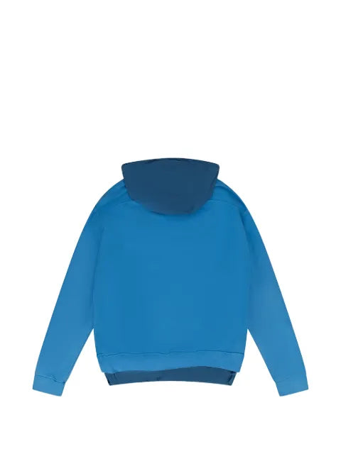 RHUDE logo-print layered-design hoodie