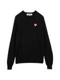 Comme Des Garçons Play worsted yarn v-neck sweater