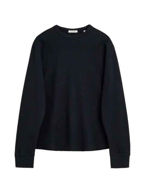 Sunflower waffle-knit long-sleeve sweater