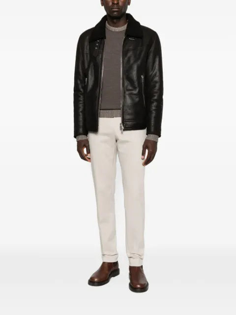 Paul & Shark ribbed-trim virgin-wool sweater