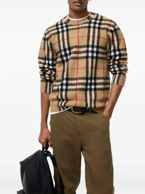 Burberry Check cashmere sweater