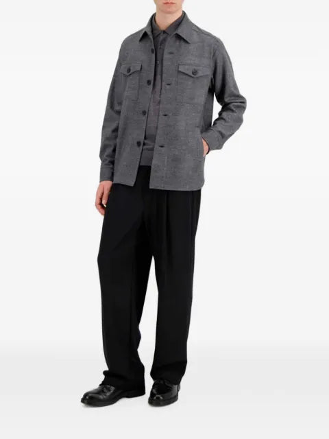Harris Wharf London button-up shirt jacket