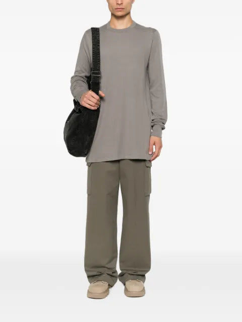 Rick Owens panelled long-sleeve sweater